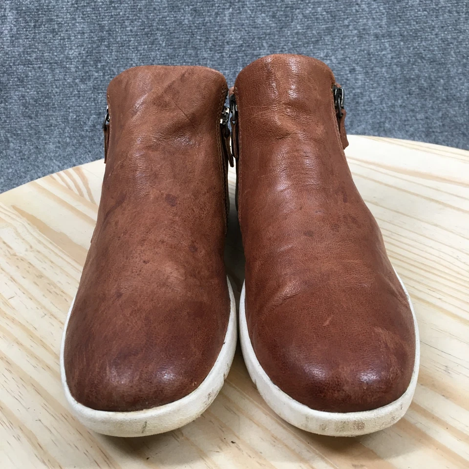 Johnston And Murphy Botas Mujer 10 M Esmerilado Informal Cremallera Lateral Botín Marrón Foto 4 de 4