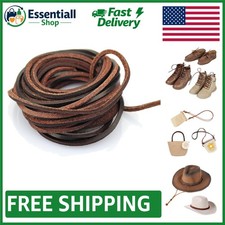 Authentic 5 Yard Flat 3mm Leather Braiding Cord - Versatile Crafting Essential