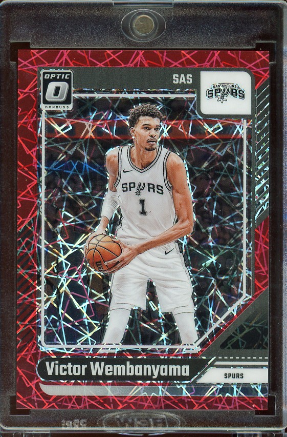 2024-25 Donruss Optic #45 Victor Wembanyama Red Velocity #/299