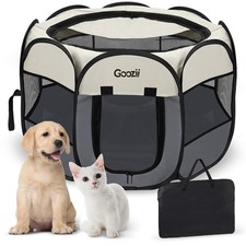 Goozii Pet Cat Playpen Indoor Outdoor Dog Puppy Enclosure Travel Portable
