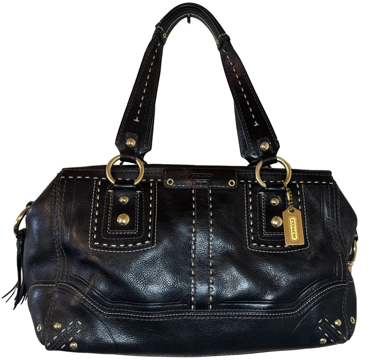 Coach hamptons andrea satchel - Gem