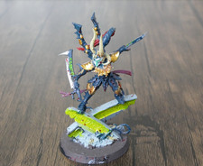 Warhammer 40k Drukhari Dark Eldar Drazhar Master of Blades Miniature Painted