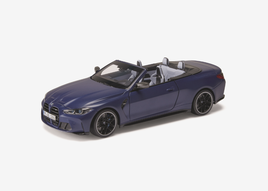 BMW Genuine Car Model Miniature M4 Cabrio G83 1:18 Scale Blue 80435A51951