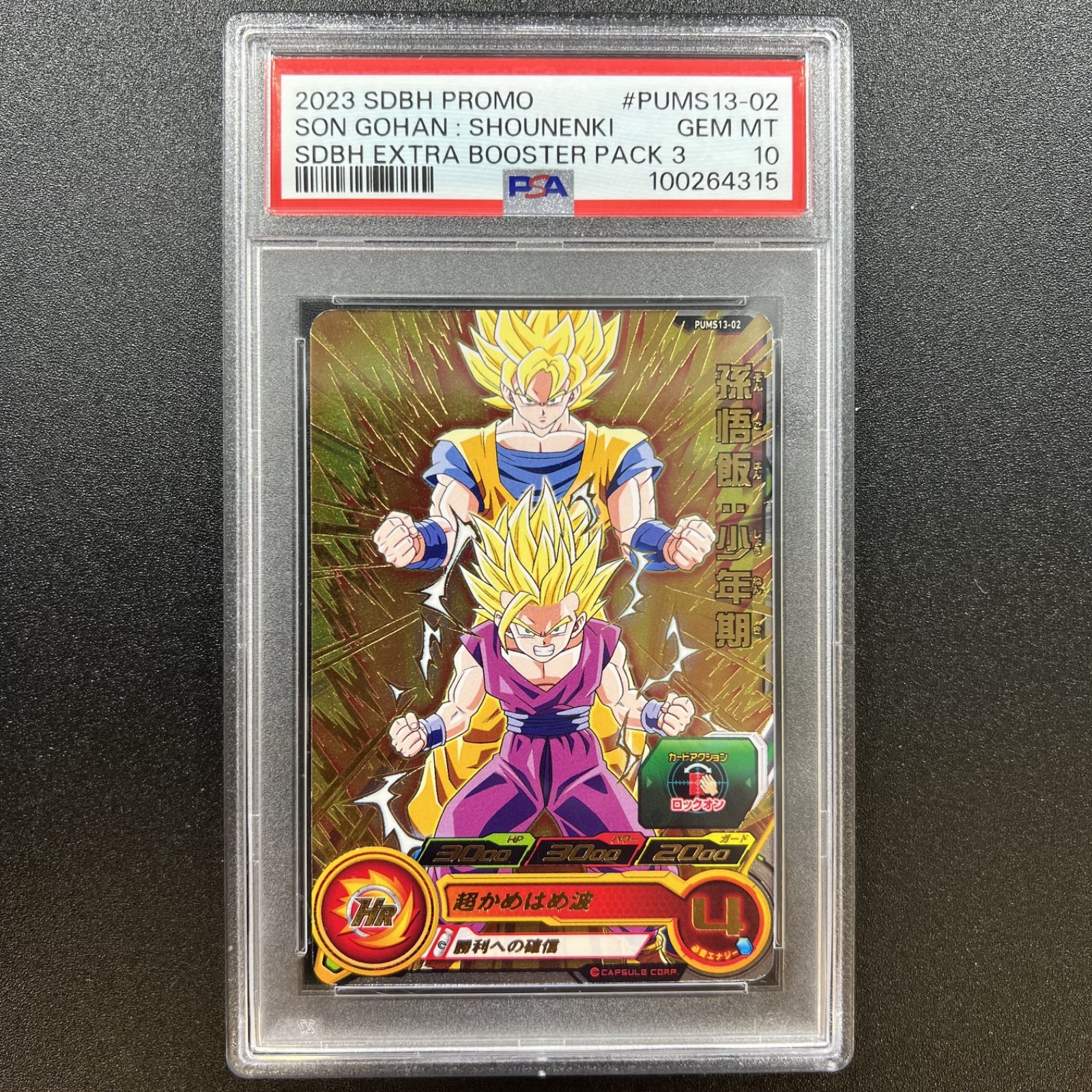 Son Gohan Shounenki PUMS13-02 PSA 10 Super Dragon Ball Heroes Promo Japanese DBZ