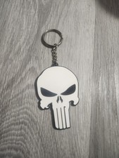 Llavero Punisher Logo Vinilo Goma Puerta de Leones Marvel 2006