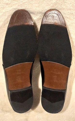 BOND MEXICAN LEATHER OXFORD DRESS SHOES MENS Sz 11 BLACK - Afbeelding 11 van 12