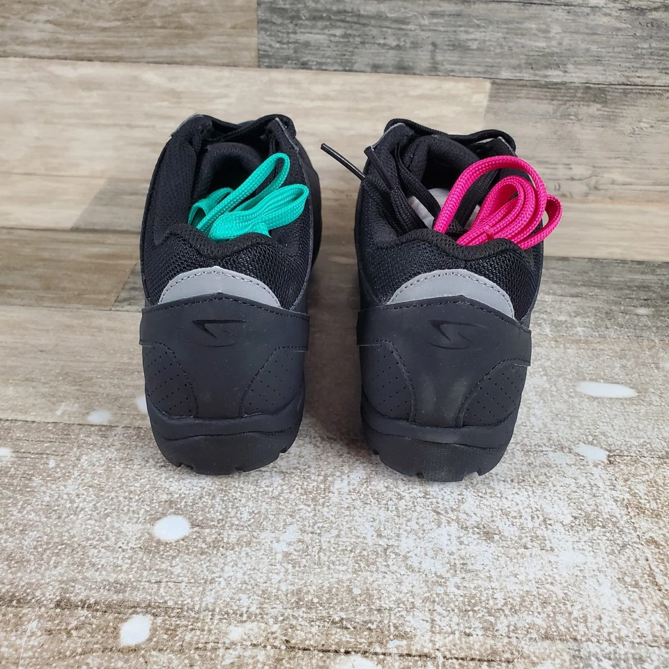 Zapatillas deportivas Serfas Trax MTB para mujer talla 5 negras para bicicleta de montaña con cordones Foto 3 de 4