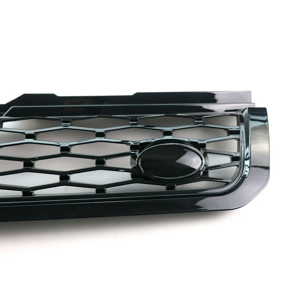 Parachoques delantero negro brillante apto para Range Rover Evoque 2012-2018 rejilla de admisión de aire Foto 4 de 4