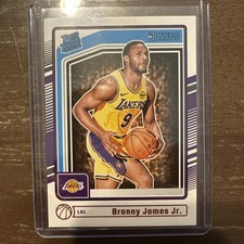 2024-25 Panini Donruss #243 Bronny James Jr. Rated Rookie Lakers RC
