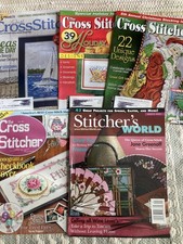 Lot of 5 Just Cross Stitch Magazines, The Cross Stitcher, Stitcher's World