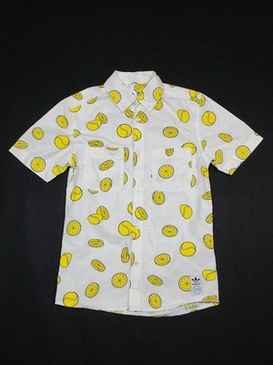 Adidas Shirt Stan Smith Ballsmon Button Down Hemd 2014 Tennis Lemon XS NEW NEU