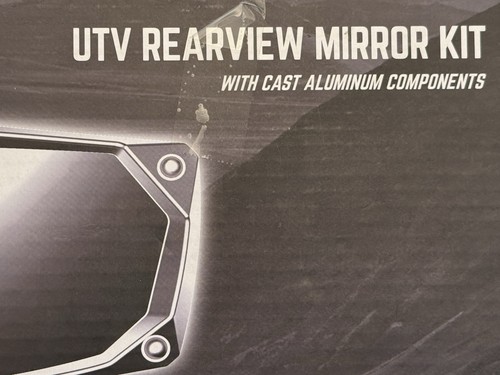 NEW SEIZMIK 0640-1403 56-18025 Halo R Rear View Mirror with Cast Aluminum Bezel - Afbeelding 12 van 14
