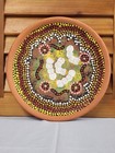 Vintage Australian Aboriginal Dot Painting Terracotta Pottery Wall Plate 7 7/8" — photo 2