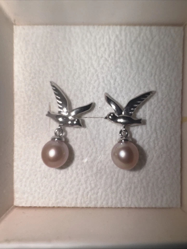 Pendientes de perlas It’s Pearl Time Dove Foto 2 de 2