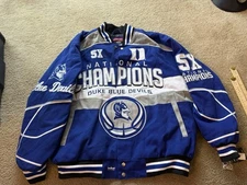 Duke Blue Devils Franchise Club 5-Time Commemorative Twill Blue Full-Snap Jacket