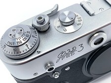 FED-3 body Soviet rangefinder camera. 35mm - Serviced - s/n 8059293