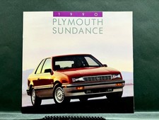 1990 Plymouth Sundance Original Sales Brochure Sales Catalog