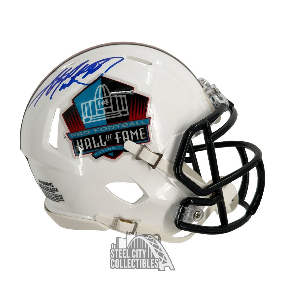 Adrian Peterson Autographed Signed Hall of Fame Football Mini Helmet - JSA (Blue Ink) 