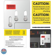Generator Interlock Kit for Square D QO Homeline 150 or 200 Amp Main Breake...