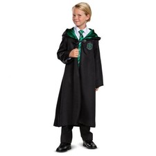 Harry Potter Child Slytherin Robe Halloween Costume Cloak Hogwarts
