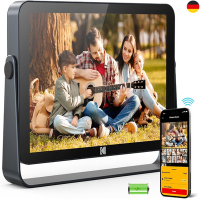 KODAK 10,1 Zoll WiFi Digitaler Bilderrahmen 4000mAh Akku