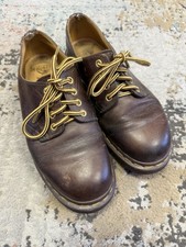 Vintage Doc Martens Oxford Size 7 Made In England Brown Dr Marten