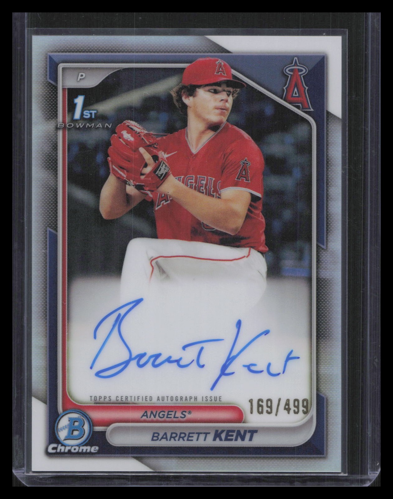 2024 Bowman #CPA-BK Barrett Kent Chrome Prospects Autographs Refractors #/499