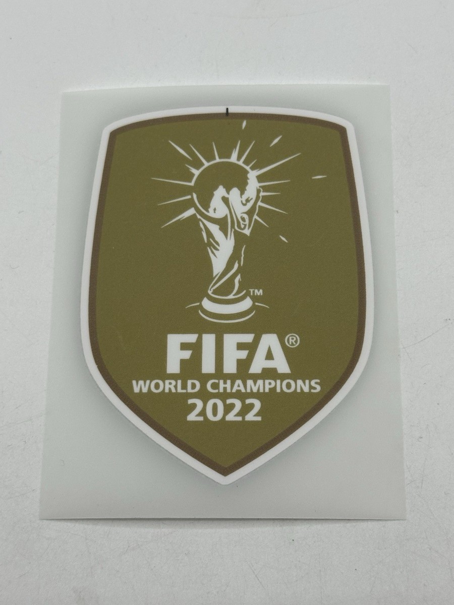 FIFA World Cup Champions 2022 Football Gold Badge Patch Heat Press