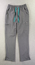 FIGS Dowa High Waist Scrub Pants Womens S Gray Heather Jogger Medical Uniform
