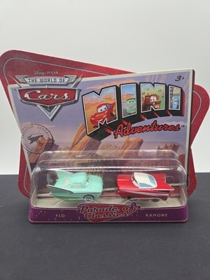 Disney Pixar Cars Mini Adventures Flo Ramon Parade of Classics