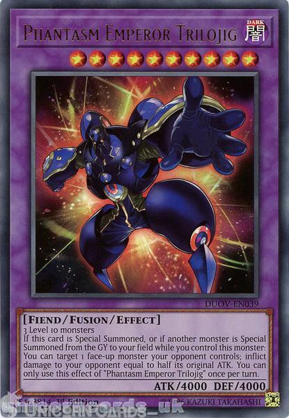 DUOV-EN039 Phantasm Emperor Trilojig Ultra Rare 1st Edition Mint YuGiOh Card