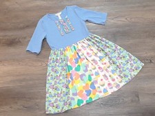 EUC Matilda Jane girls size 8 lets talk dress lets go together cupcakes hearts