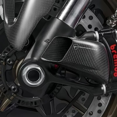 Carbon Fiber Front Brake Air Duct Radiator For Ducati Monster 659 2018-2021