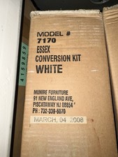 Munire Furniture Essex crib conversion kit in white, model 7170.