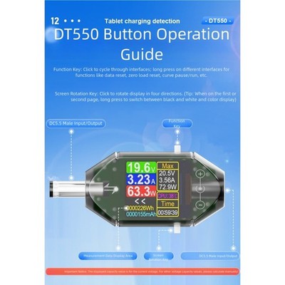 Charging Analysis Current Meter Bidirectional Measurement Offline Storage