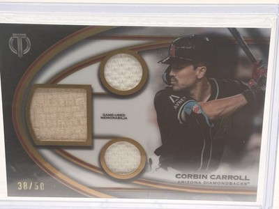 2026 Topps Tribute Corbin Carroll Triple Relics #TTR-CC /50