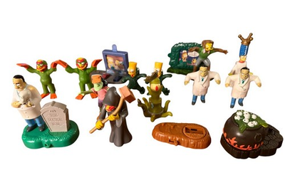 #ad Lot of BK Burger King The Simpsons Spooky Theme Loose Figure Toys Creepy NICE $19.99