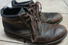 Rockport Boots Mens 9.5 Storm Surge Waterproof Brown Leather Ankle Hiking Work