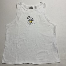 Disney Genuine Mouseware Women's Mickey Mouse Tank Top In White Size: Large