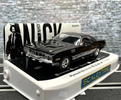 1/32 Slotcar Scalextric John Wick Plymouth Barracuda - John Wick Chapter 4 C4595
