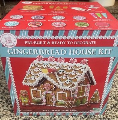 Pre-Built Gingerbread House Kit NEW