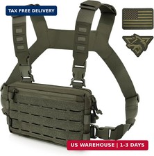 WYNEX Tactical Chest Rig Pack for Men, Molle Chest Rig Bag