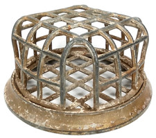Dazey Manufacturing Company Metal Cage Flower Frog Made In USA Antique 1910s