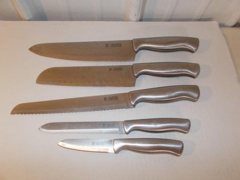 LOT OF 5 Sabatier KNIVES KNIFE SET