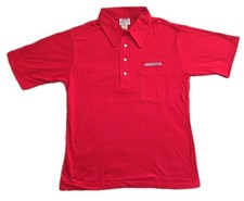 Vintage Honda Red Polo Pocket Collared Shirt Size Medium Made in USA
