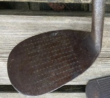 Mazza da golf vintage in hickory JW Musty Borth GC