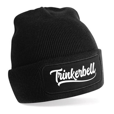 Beanie Mütze mit Spruch Trinkerbell Strickmütze Geschenkidee Unisex Wintermütze