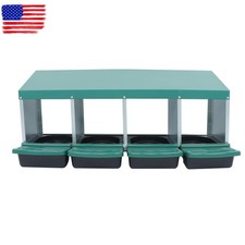 4 Hole Chicken Nesting Boxes Metal Chicken Egg Laying Nesting Box With Perch