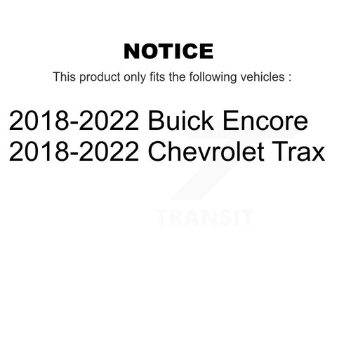 Front Rear Ceramic Brake Pads Kit For 2018-2022 Buick Encore Chevrolet Trax - Picture 2 of 9
