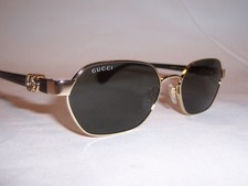 NEW GUCCI SUNGLASSES GG 1593S 001 GOLD/GRAY 56MM AUTHENTIC 1593